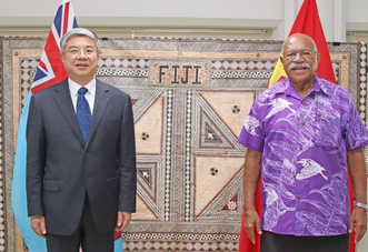 Prime Minister Rabuka Receives a Courtesy Call from The Vice Chairman of China International Development Cooperation Agency (CIDCA)