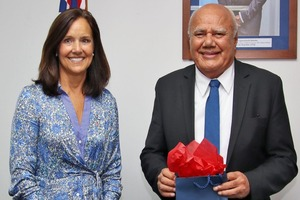 Acting Prime Minister meets with director of the peace corps, Ms Carol Spahn