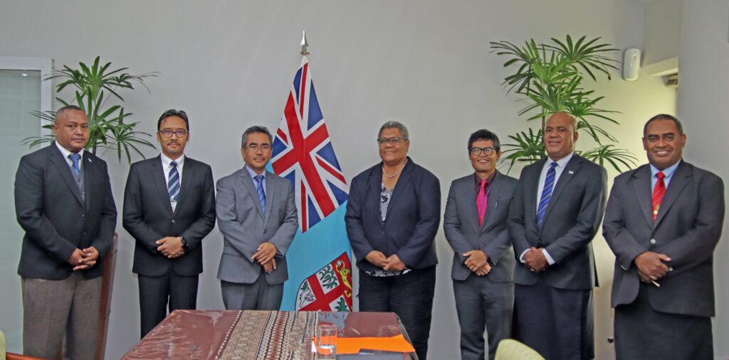 PS Taga receives a courtesy call from the Indonesian Ambassador to Fiji